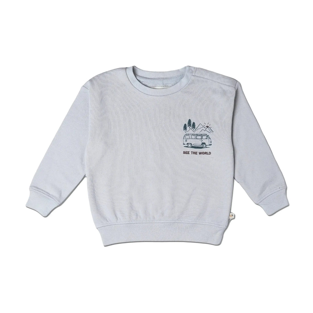 Makemake Organics - Fleece Sweatshirt - Travel-Long Sleeves-6-12M-Posh Baby