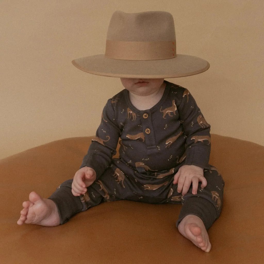 Makemake Organics - Long Sleeve Onesie + Pant Set - Leopard-Sets-0-3M-Posh Baby