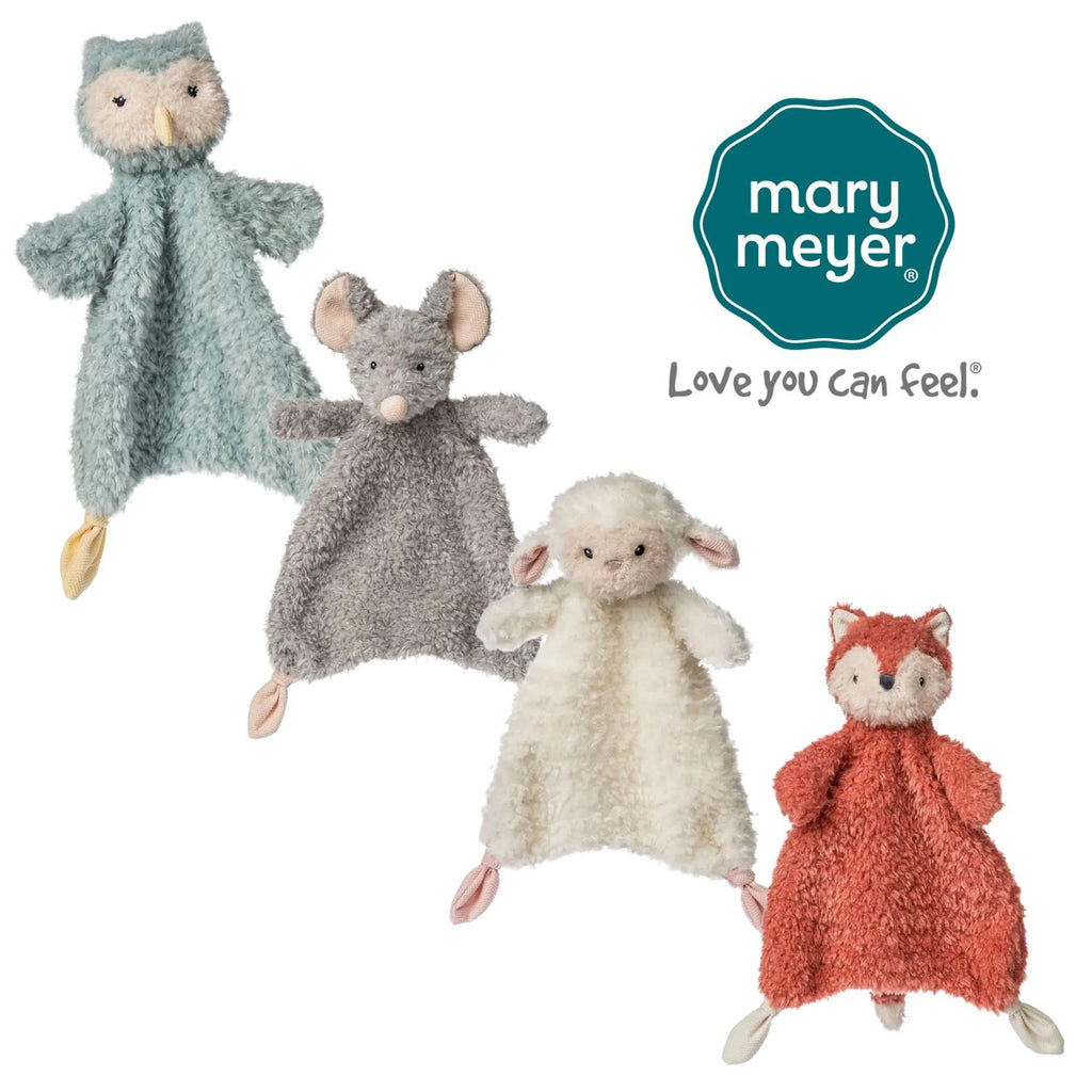 Mary Meyer - Again Friends Loveys-Lovey + Security Blankets-Owl-Posh Baby