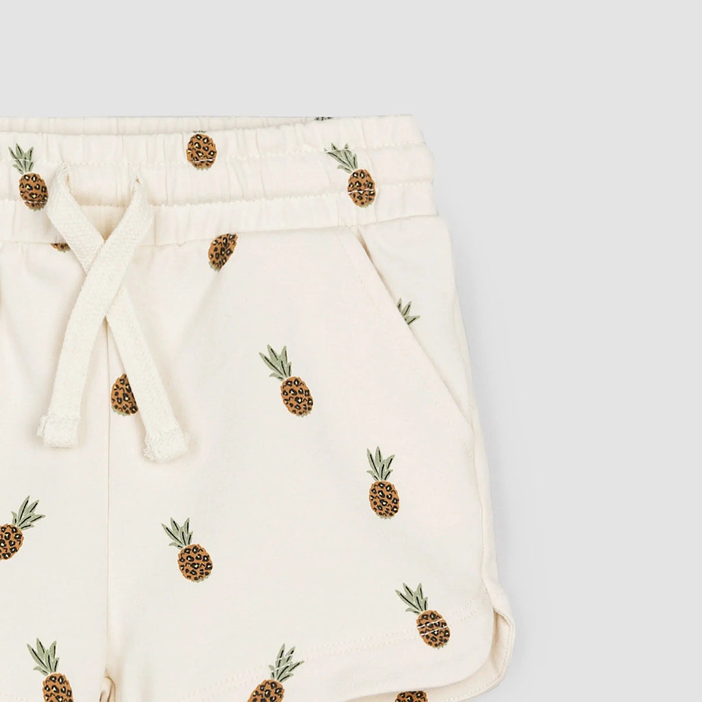 Miles - Organic Cotton Shorts - Wild Pineapple-Bottoms-9-12M-Posh Baby