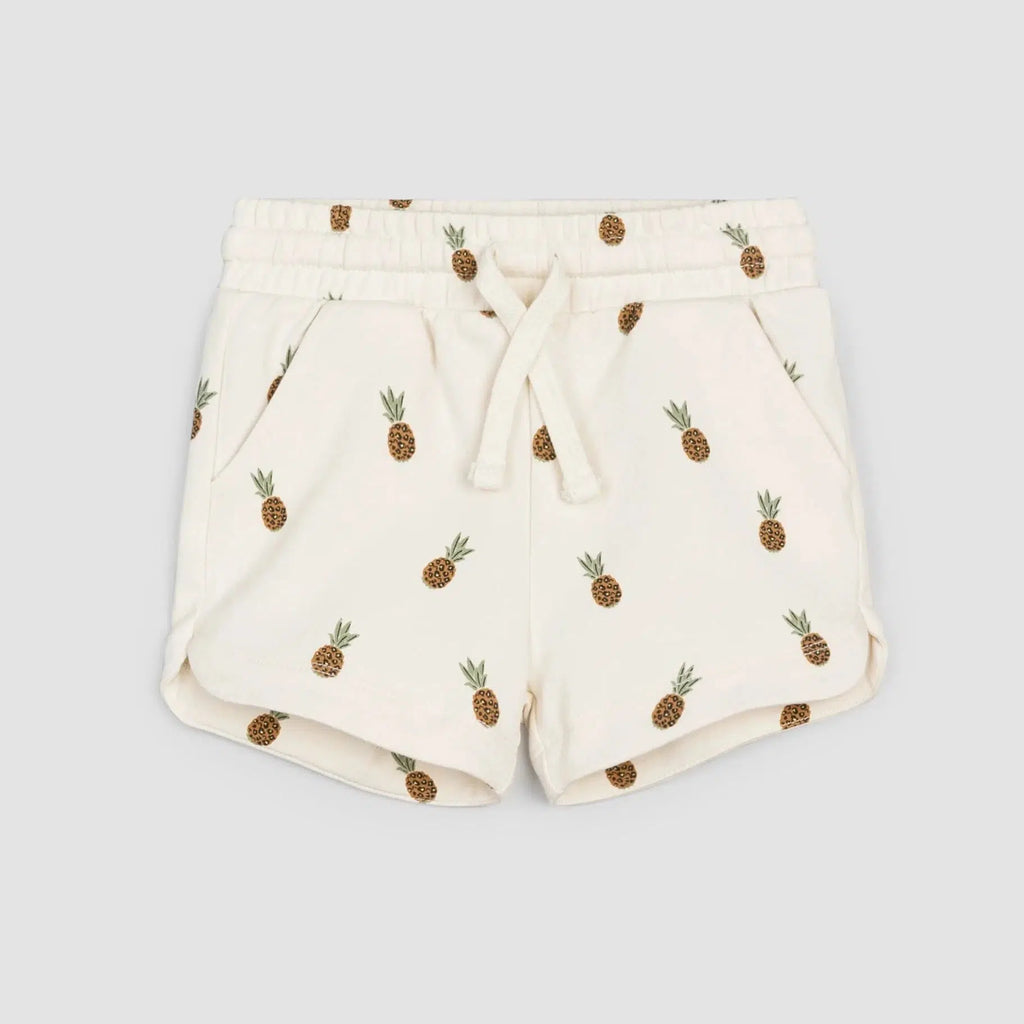 Miles - Organic Cotton Shorts - Wild Pineapple-Bottoms-9-12M-Posh Baby