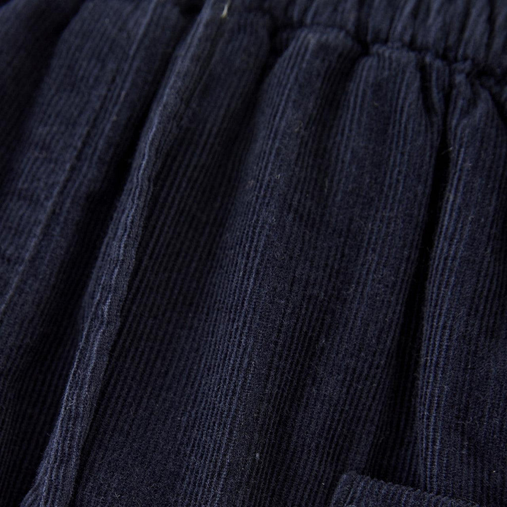 Minymo - Corduroy Pants - Navy Blue-Bottoms-3-6M-Posh Baby