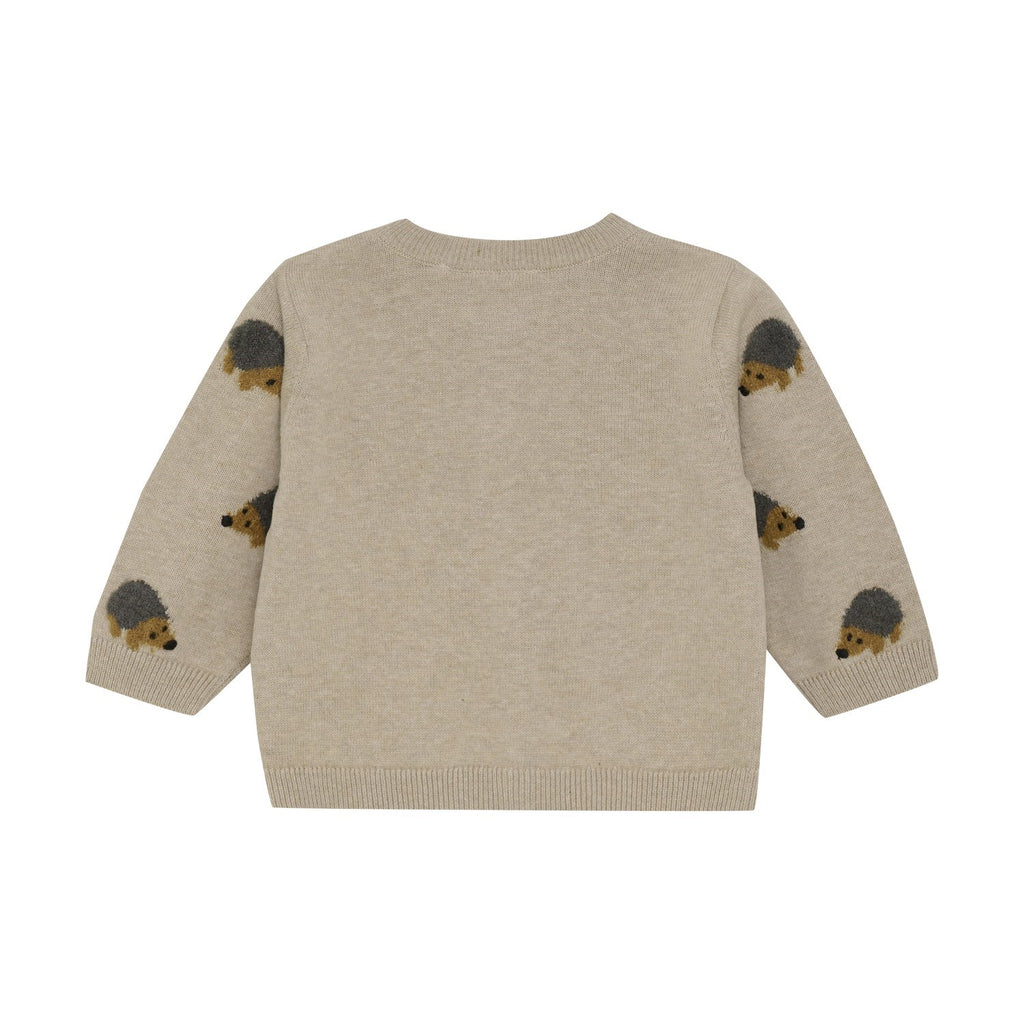 Minymo - Knit Cardigan - Hedgehog-Sweaters + Cardigans + Jackets-0-3M-Posh Baby
