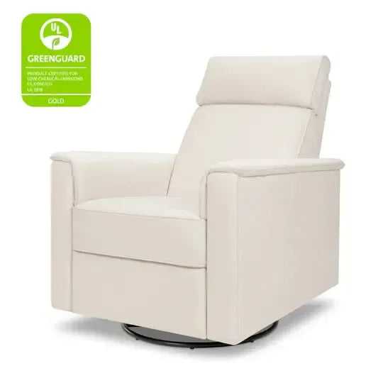 Monogram by Namesake - Willa Deluxe Heat + Massage Power Recliner w/ Adjustable Headrest - Performance Cream-Chairs-Posh Baby