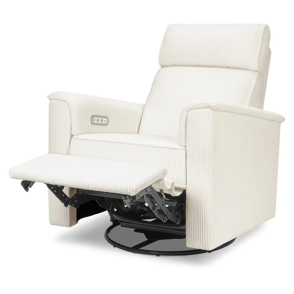 Monogram by Namesake - Willa Plus Power Recliner w/ Adjustable Headrest - Ivory Corduroy (Exclusive)-Chairs-Store Pickup-Posh Baby