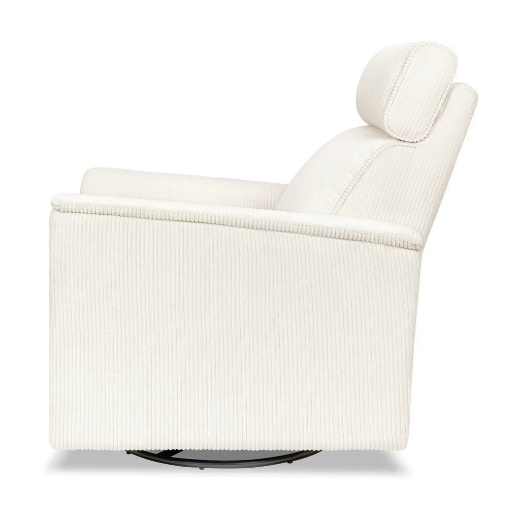 Monogram by Namesake - Willa Plus Power Recliner w/ Adjustable Headrest - Ivory Corduroy (Exclusive)-Chairs-Store Pickup-Posh Baby