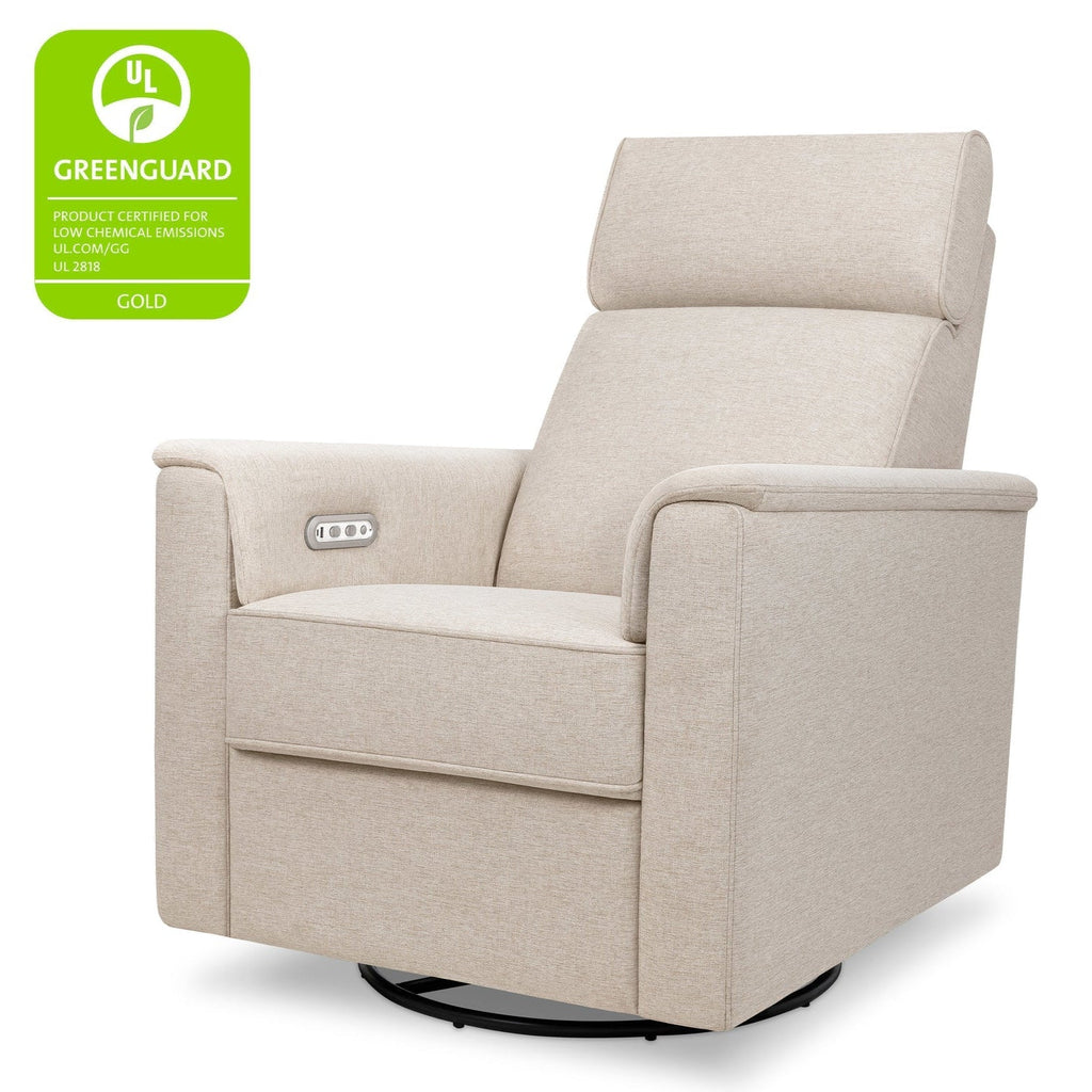 Monogram by Namesake - Willa Plus Power Recliner w/ Adjustable Headrest - Performance Beach Eco-Weave-Chairs-In-Stock For Pickup-Posh Baby