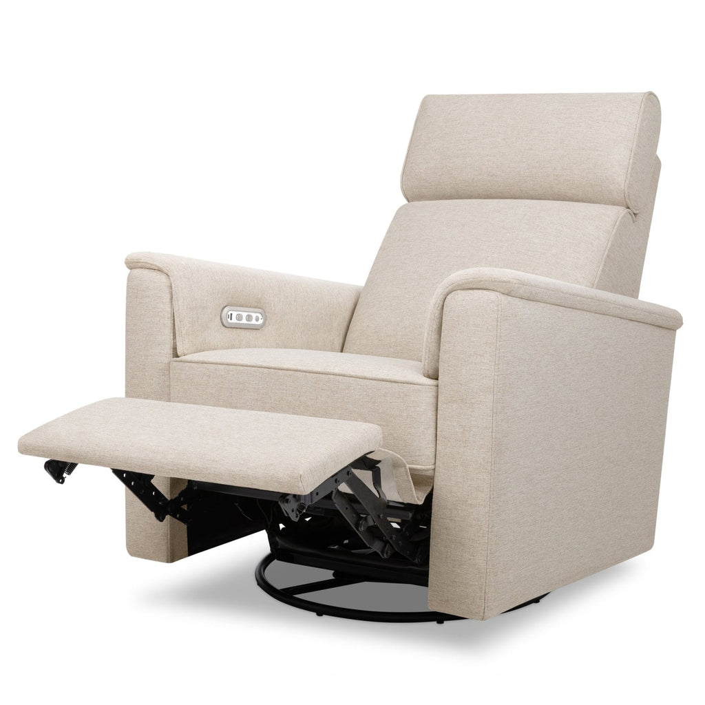 Monogram by Namesake - Willa Plus Power Recliner w/ Adjustable Headrest - Performance Beach Eco-Weave-Chairs-In-Stock For Pickup-Posh Baby