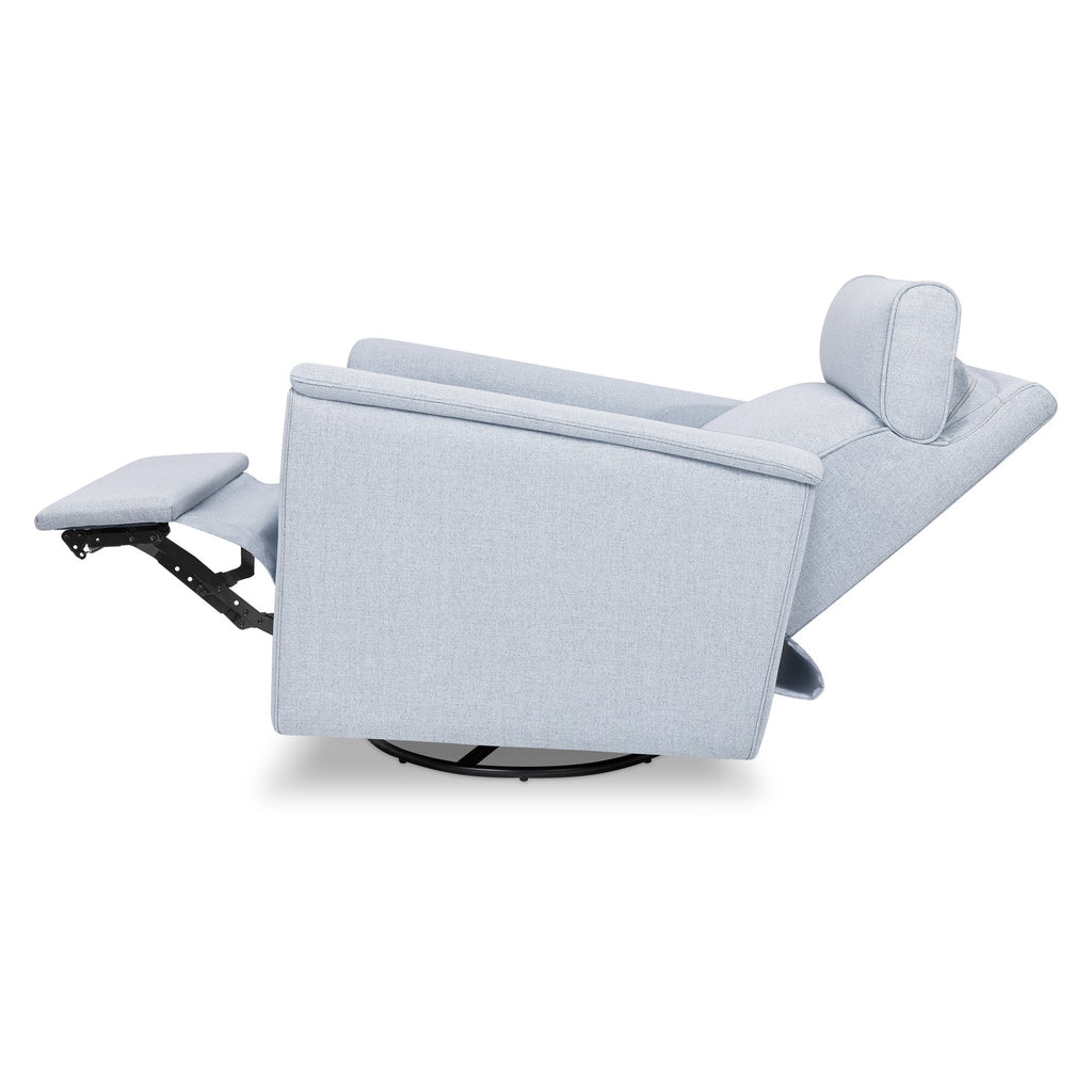 Monogram by Namesake - Willa Plus Power Recliner w/ Adjustable Headrest - Performance Chambray Eco-Twill-Chairs-Posh Baby