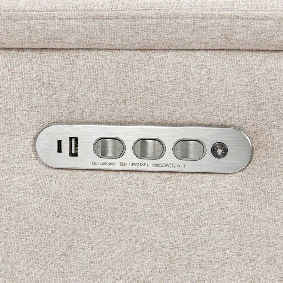 Monogram by Namesake - Willa PRO Power Recliner - Performance Beach-Chairs-Posh Baby