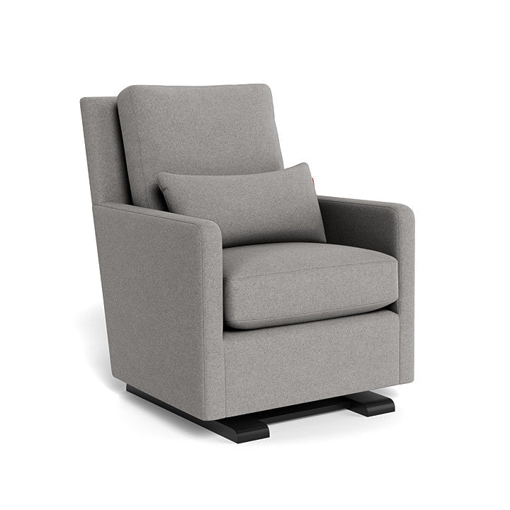 Monte Design - Como Glider - Espresso Base-Chairs-Light Grey Wool-Posh Baby