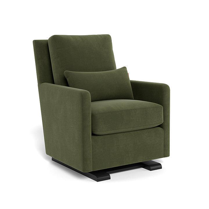 Monte Design - Como Glider - Espresso Base-Chairs-Moss Green Velvet-Posh Baby