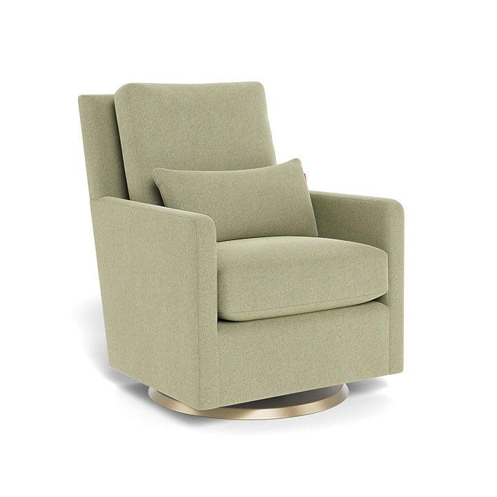 Monte Design - Como Glider - Gold Swivel Base-Chairs-Sage Green-Posh Baby