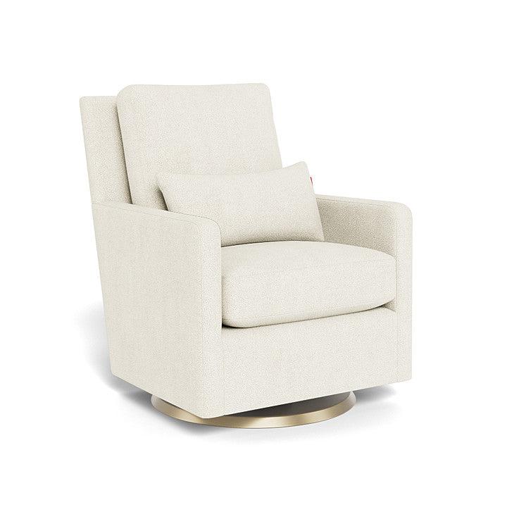 Monte Design - Como Glider - Matte Gold Swivel Base-Chairs-Dune Heathered-Posh Baby