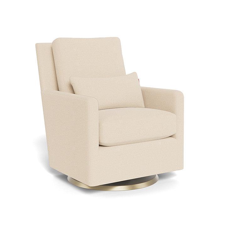 Monte Design - Como Glider - Matte Gold Swivel Base-Chairs-Dune Heathered-Posh Baby