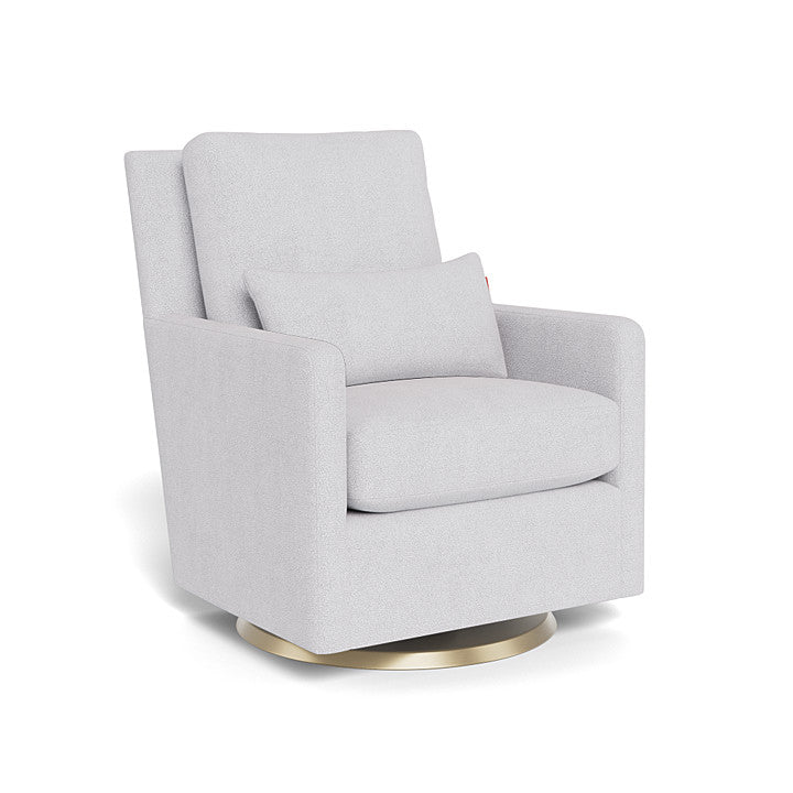 Monte Design - Como Glider - Matte Gold Swivel Base-Chairs-Dune Heathered-Posh Baby