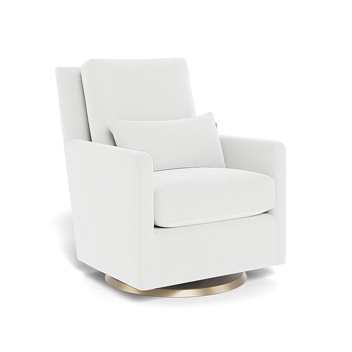 Monte Design - Como Glider - Matte Gold Swivel Base-Chairs-Dune Heathered-Posh Baby