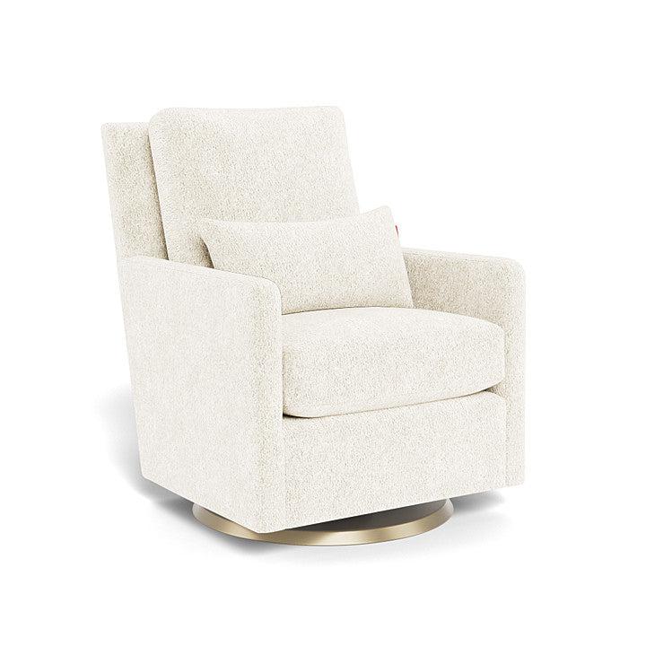 Monte Design - Como Glider - Matte Gold Swivel Base-Chairs-Dune Heathered-Posh Baby