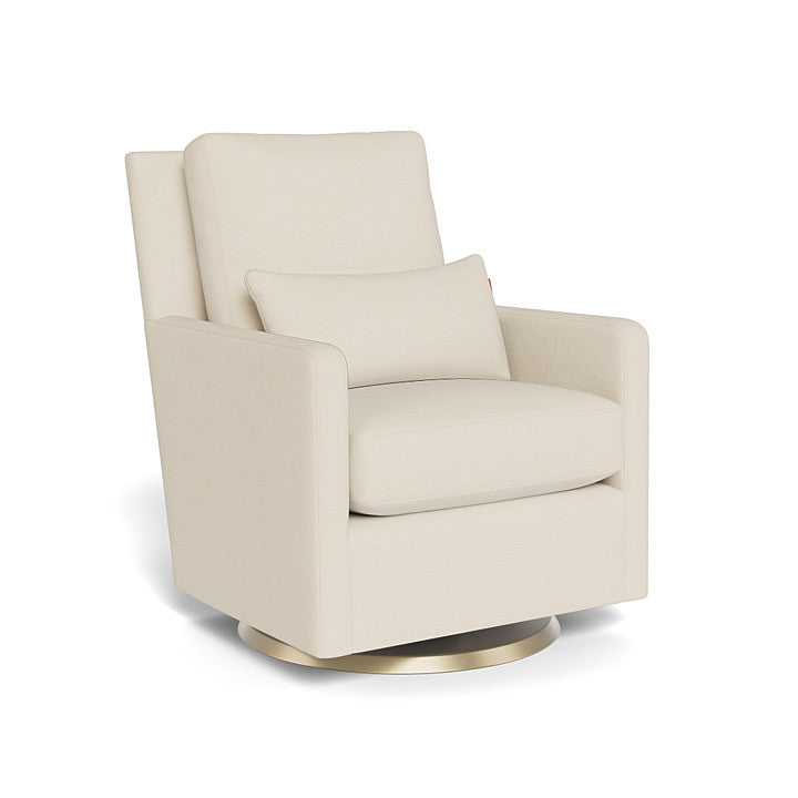 Monte Design - Como Glider - Matte Gold Swivel Base-Chairs-Dune Heathered-Posh Baby