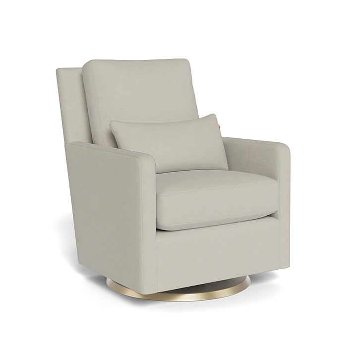Monte Design - Como Glider - Matte Gold Swivel Base-Chairs-Dune Heathered-Posh Baby