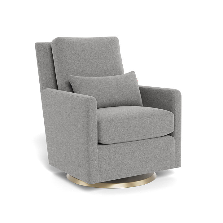 Monte Design - Como Glider - Matte Gold Swivel Base-Chairs-Dune Heathered-Posh Baby