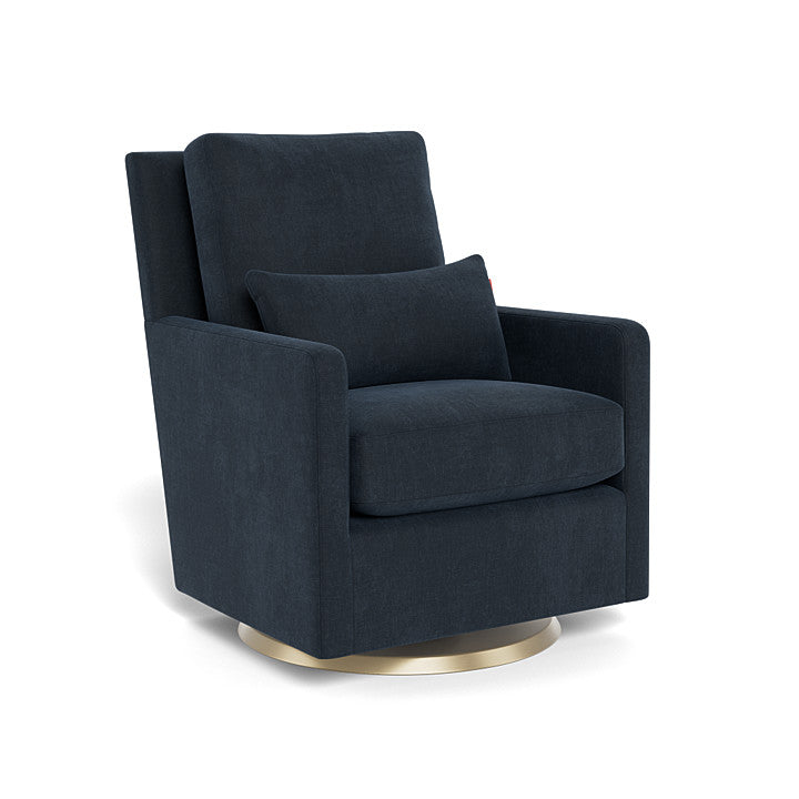 Monte Design - Como Glider - Matte Gold Swivel Base-Chairs-Dune Heathered-Posh Baby