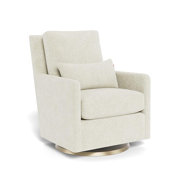 Monte Design - Como Glider - Special Edition Faux Sheepskin-Chairs-Gold Swivel-Posh Baby