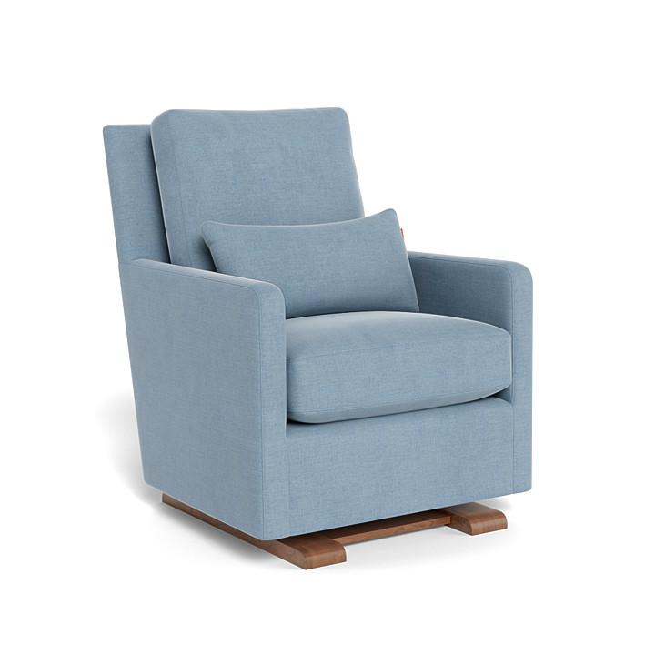 Monte Design - Como Glider - Walnut Base-Chairs-Pebble Grey-Posh Baby