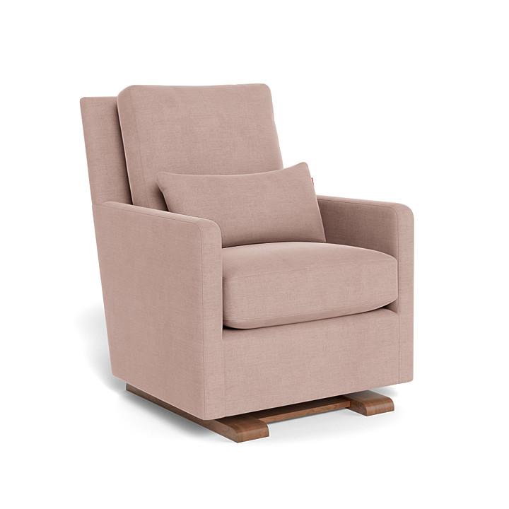 Monte Design - Como Glider - Walnut Base-Chairs-Blush-Posh Baby