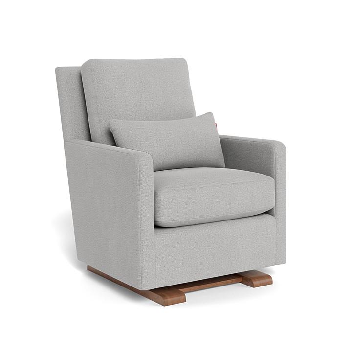 Monte Design - Como Glider - Walnut Base-Chairs-Cloud Grey-Posh Baby