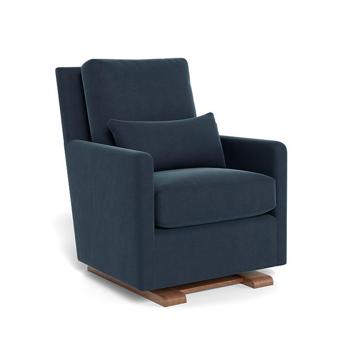 Monte Design - Como Glider - Walnut Base-Chairs-Midnight Blue-Posh Baby