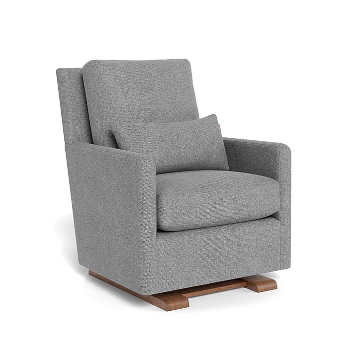Monte Design - Como Glider - Walnut Base-Chairs-Pepper Grey-Posh Baby