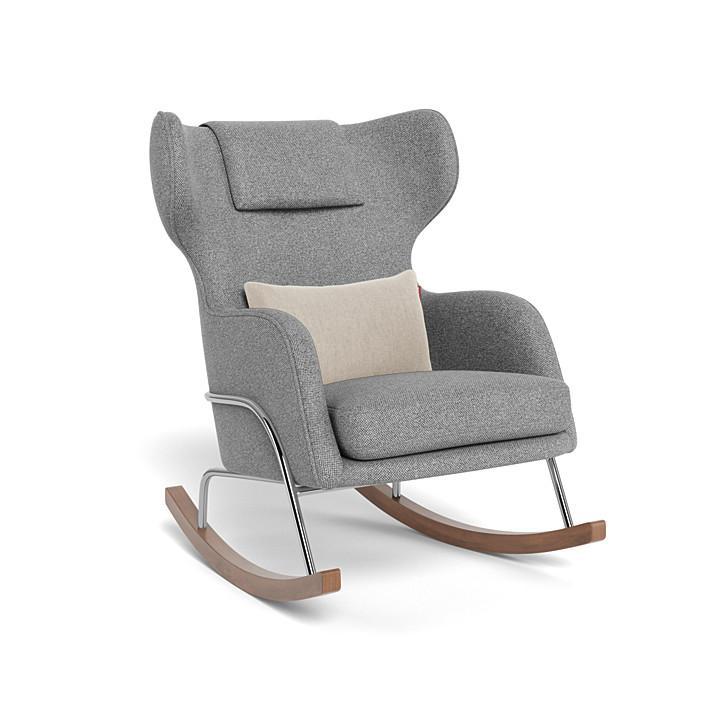 Monte Design - Grand Jackson Rocker - Chrome Frame-Chairs-Pepper Grey-Posh Baby