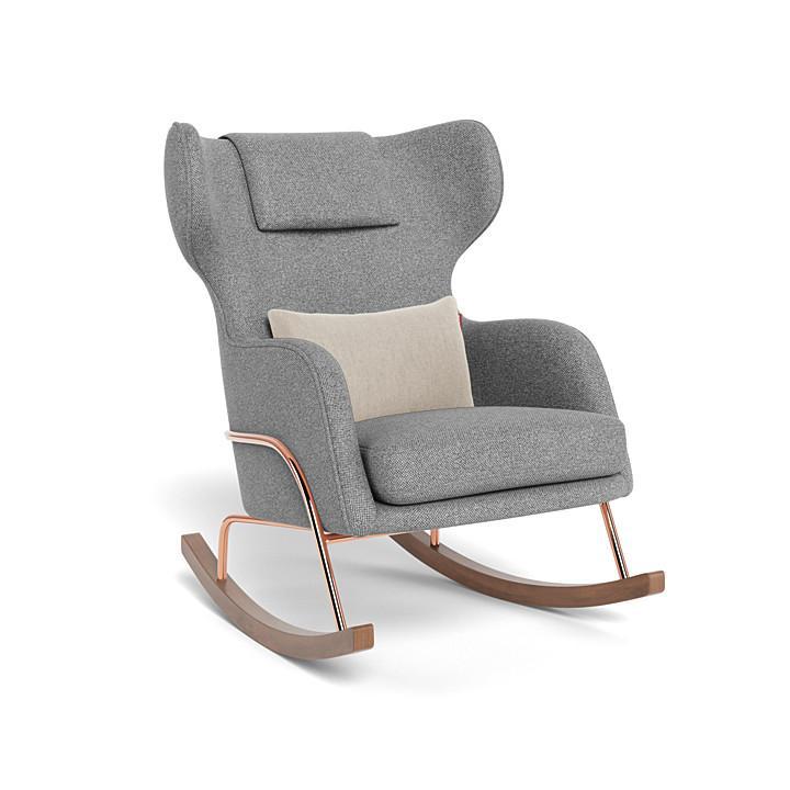 Monte Design - Grand Jackson Rocker - Rose Gold Copper Frame-Chairs-Pepper Grey-Posh Baby