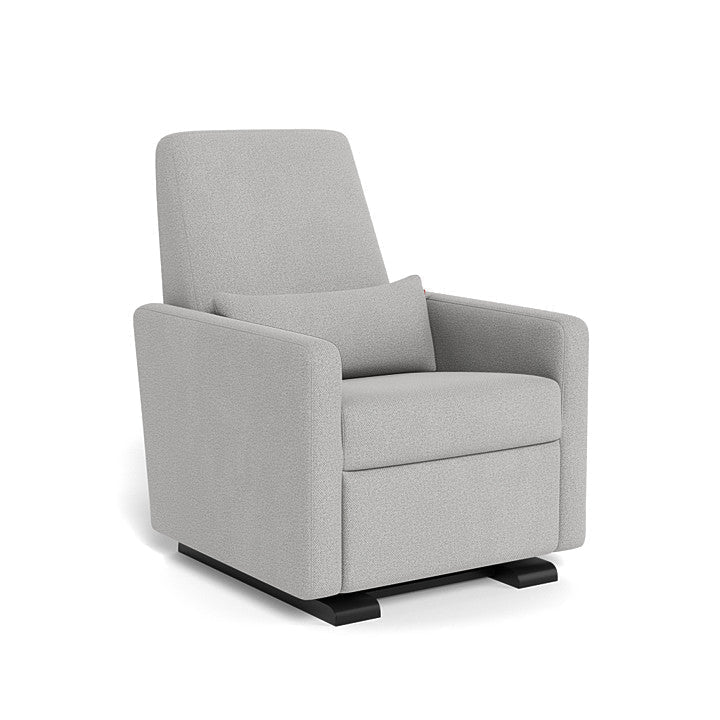 Monte Design - Grano Glider Recliner - Espresso Base-Chairs-No Motorized Recline-Cloud Grey-Posh Baby