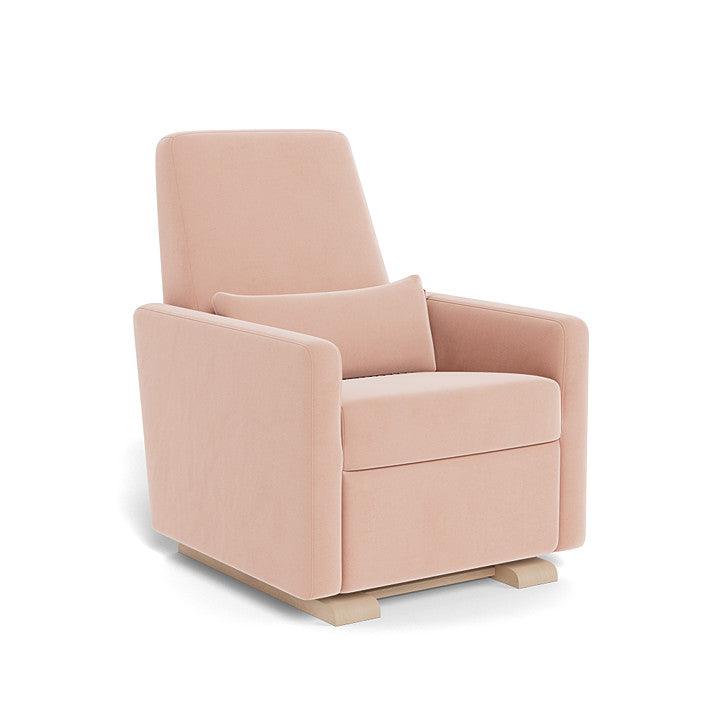 Monte Design - Grano Glider Recliner - Maple Base-Chairs-Dune Heathered-Posh Baby