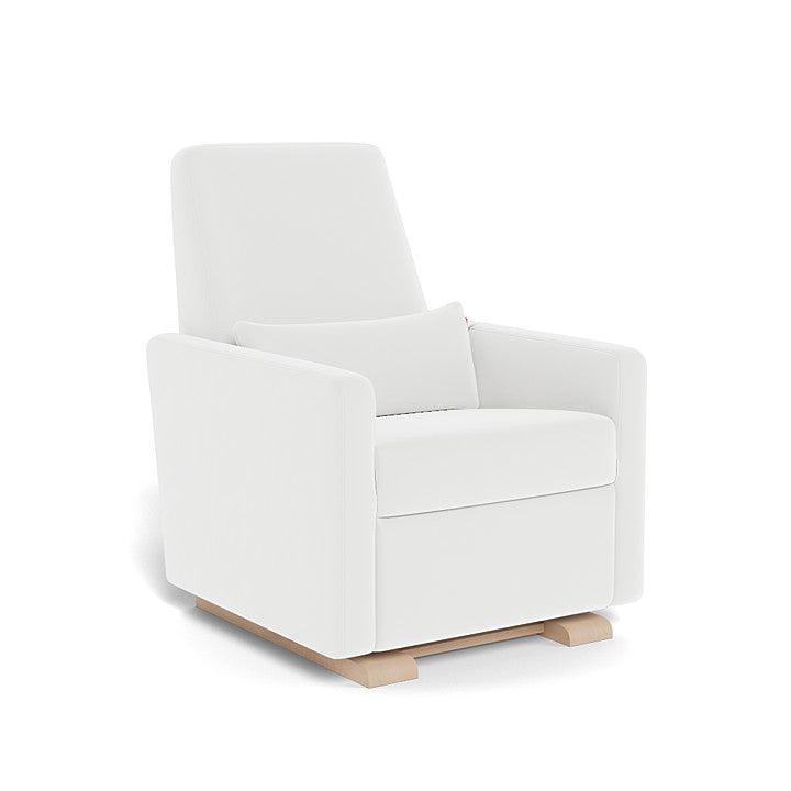 Monte Design - Grano Glider Recliner - Maple Base-Chairs-Dune Heathered-Posh Baby