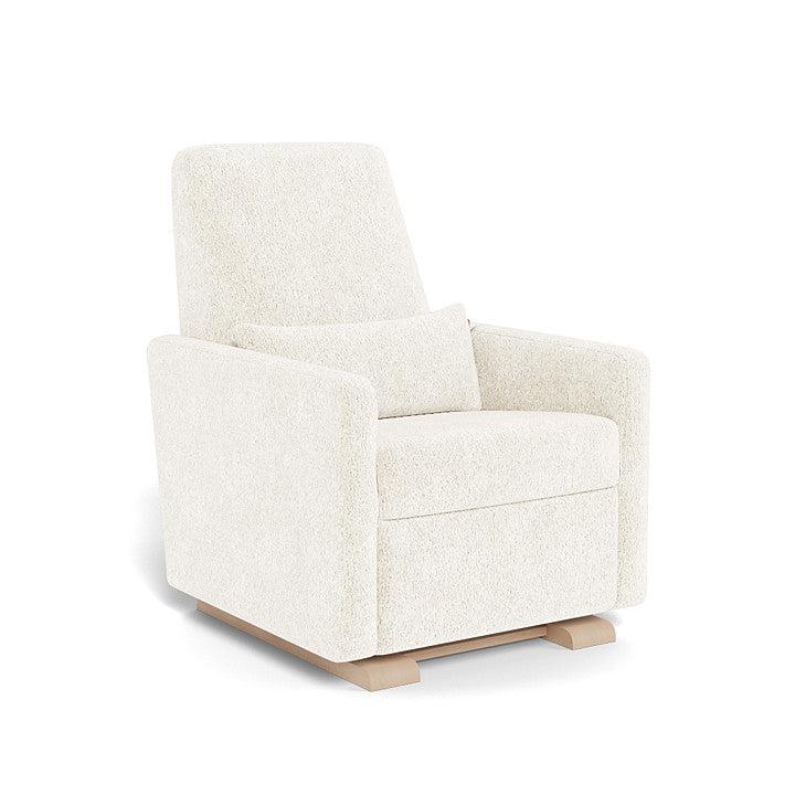 Monte Design - Grano Glider Recliner - Maple Base-Chairs-Dune Heathered-Posh Baby