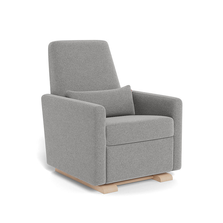 Monte Design - Grano Glider Recliner - Maple Base-Chairs-Dune Heathered-Posh Baby