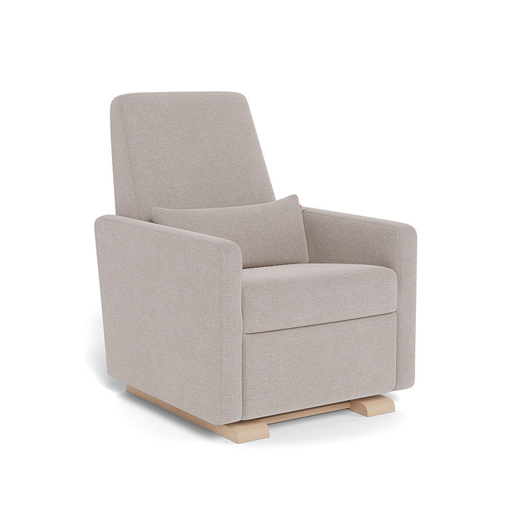 Monte Design - Grano Glider Recliner - Maple Base-Chairs-Dune Heathered-Posh Baby