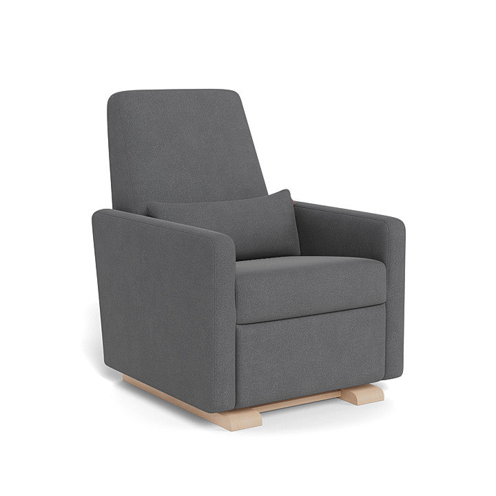 Monte Design - Grano Glider Recliner - Maple Base-Chairs-Dune Heathered-Posh Baby