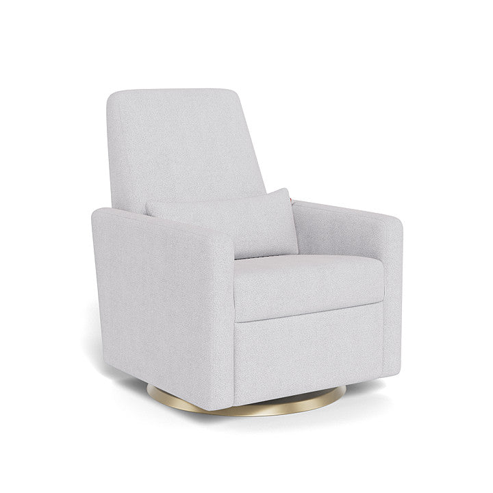 Monte Design - Grano Glider Recliner - Matte Gold Swivel Base-Chairs-Dune Heathered-Posh Baby