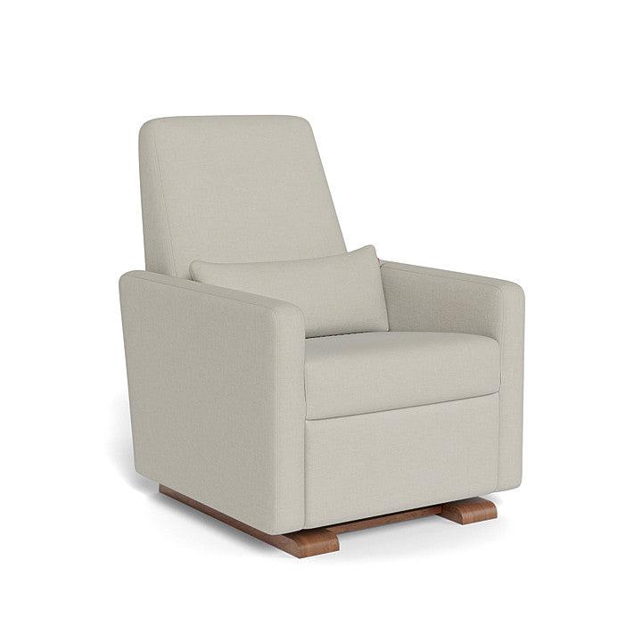 Monte Design - Grano Glider Recliner - Walnut Base-Chairs-Dune Heathered-Posh Baby