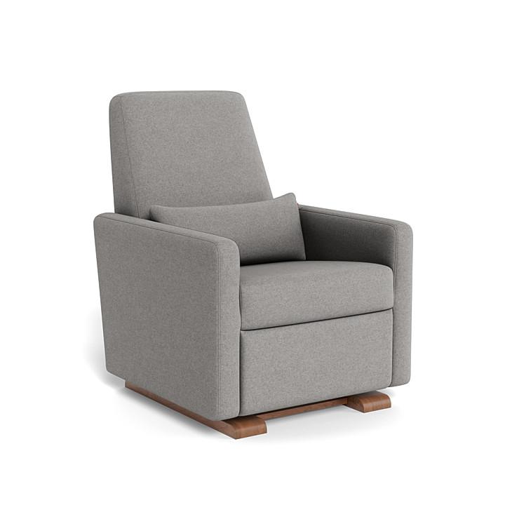 Monte Design - Grano Glider Recliner - Walnut Base-Chairs-Dune Heathered-Posh Baby
