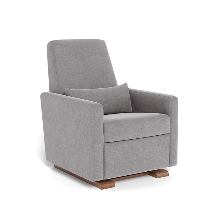 Monte Design - Grano Glider Recliner - Walnut Base-Chairs-Dune Heathered-Posh Baby