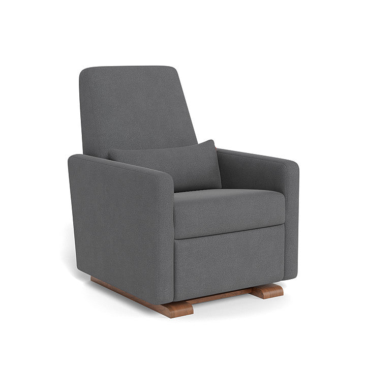 Monte Design - Grano Glider Recliner - Walnut Base-Chairs-Dune Heathered-Posh Baby