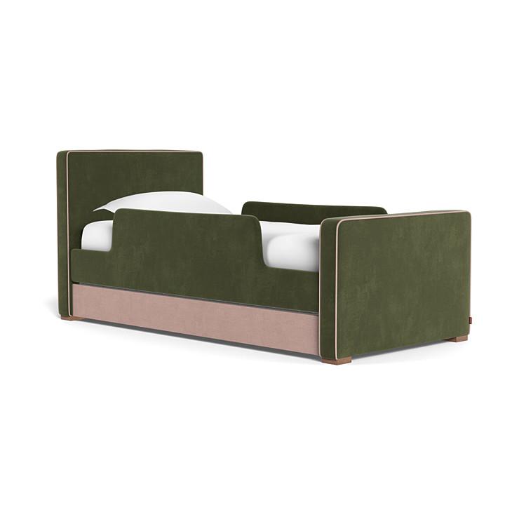Monte Design - Handcrafted Dorma Bed Upholstered Toddler Rails (Choose Color)-Big Kid Beds-Two Rails-Moss Velvet-Posh Baby