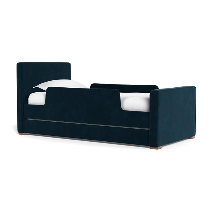 Monte Design - Handcrafted Dorma Bed Upholstered Toddler Rails (Choose Color)-Big Kid Beds-Two Rails-Navy Velvet-Posh Baby