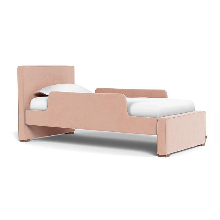 Monte Design - Handcrafted Dorma Bed Upholstered Toddler Rails (Choose Color)-Twin + Full Bed Rail-One Rail-Blush Velvet-Posh Baby