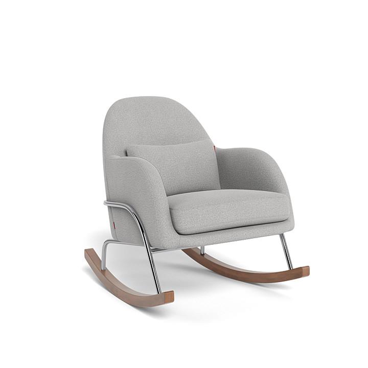 Monte Design - Jackie Rocker - Chrome Base-Chairs-Cloud Grey-Posh Baby